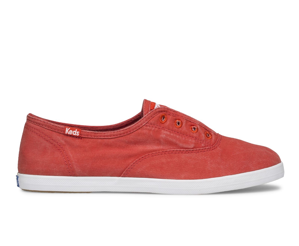 Slip On Γυναικεια - Keds Chillax Seasonal - Κοκκινα - ICLPE3280